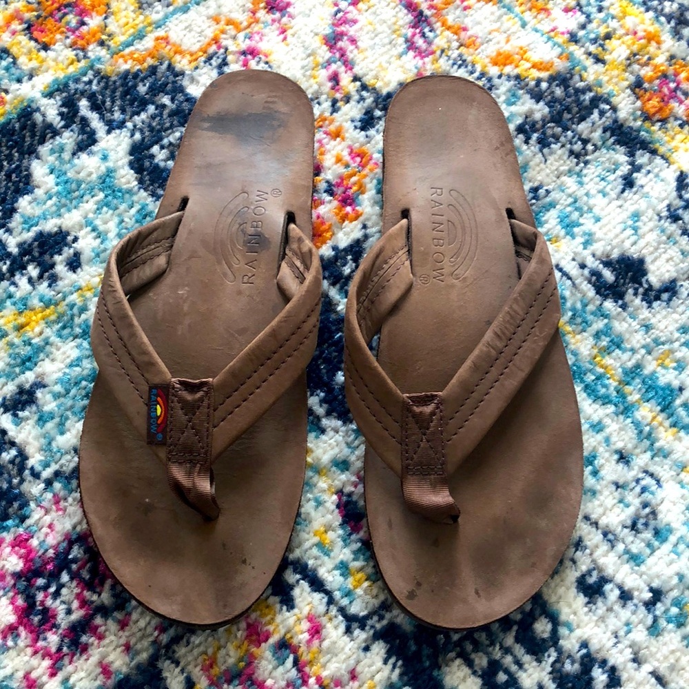 Rainbow Luxury Leather Sandals